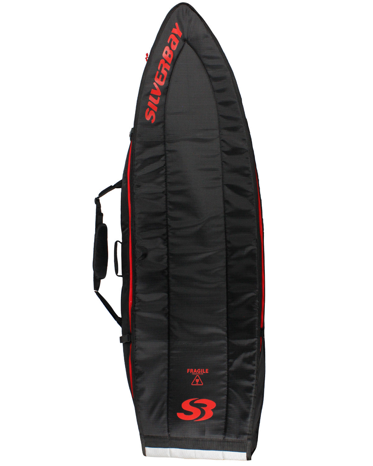 Sarcófago SILVERBAY BLACKSTOP PREMIUM 6'4 para 6 Pranchas COM RODAS - Preto