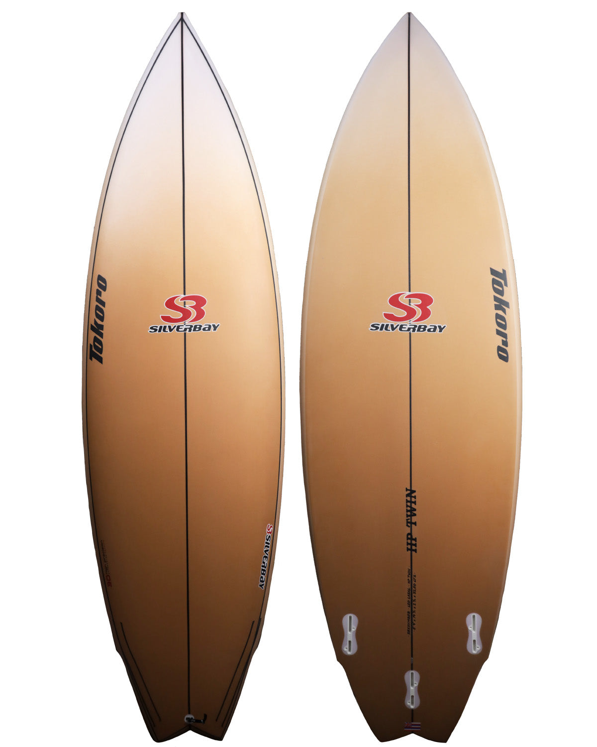 PRANCHA DE SURF SHORTBOARD TOKORO - HP TWIN 5'9 x 19 3/4 x 2 11/16 x 32,50 LTS - PU