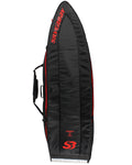 Sarcófago SILVERBAY BLACKSTOP PREMIUM 6'4 para 4 Pranchas COM RODAS - Preto