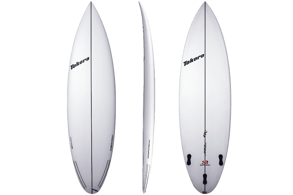 Prancha de Surf Shortboard Tokoro - 4VC - 6'1 x 19 x 2 1/2 x 29,97 - PU