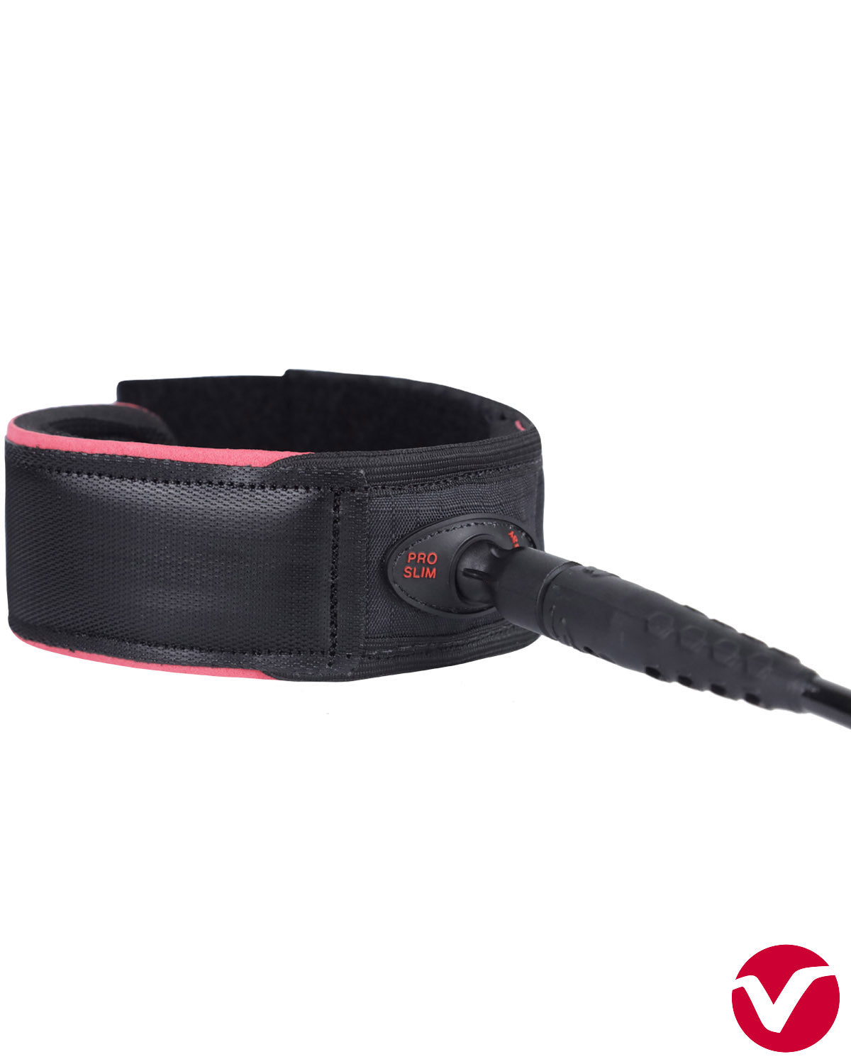 Leash Surf SILVERBAY PRO SLIM / BIG WAVE 9' 8mm - Preto