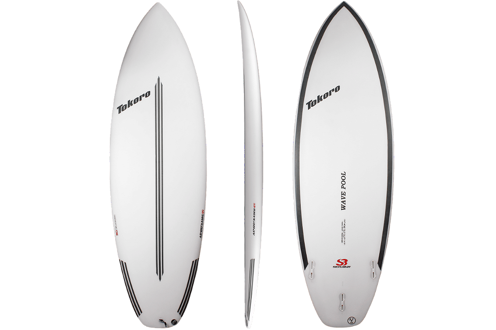 Prancha de Surf Shortboard Tokoro Wave Pool 5'7 x 20 3/4 x 2 5/8 x 33,40 lts - Epóxy